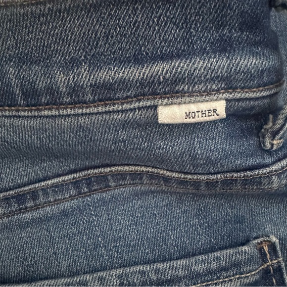 MOTHER The insider Crop Step Fray Jeans In Work Hard Play Hard Size 25 - Picture 8 of 12